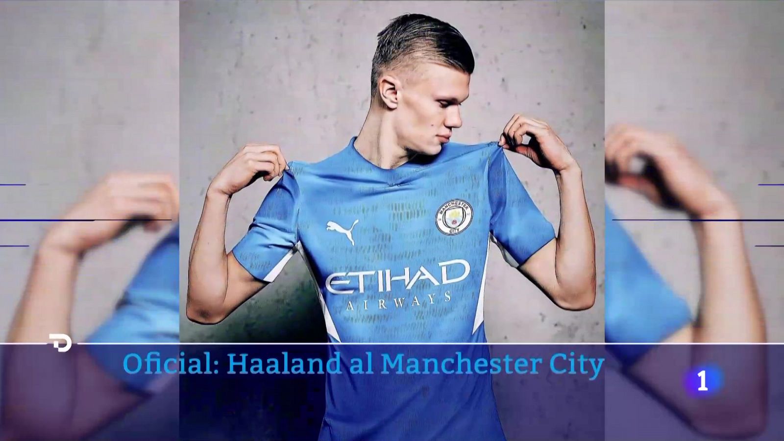 Haaland ya luce la camiseta del City