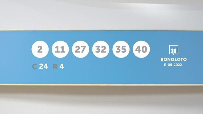 SELAE - Sorteo de la Lotería Bonoloto del 11/05/2022