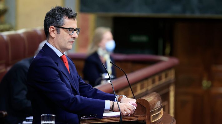Telediario 1 - El Gobierno sortea los vetos a la ley de Seguridad Nacional gracias al PP y sigue el enfado entre sus socios por Pegasus