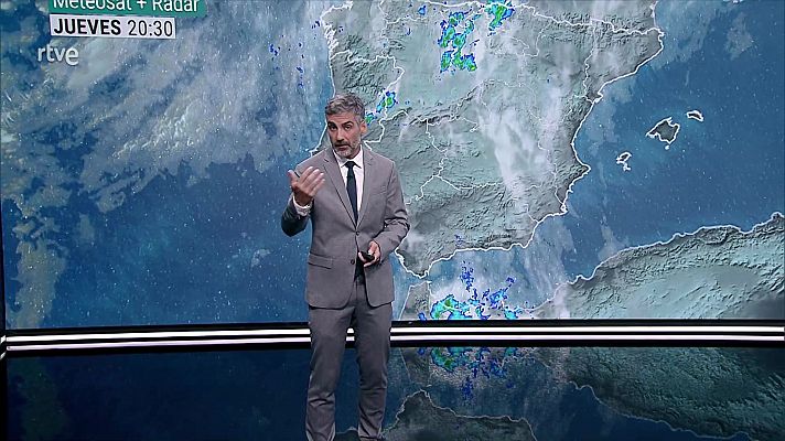El tiempo - Probables tormentas intensas en puntos del norte de Castilla y León, del Cantábrico y del alto Ebro