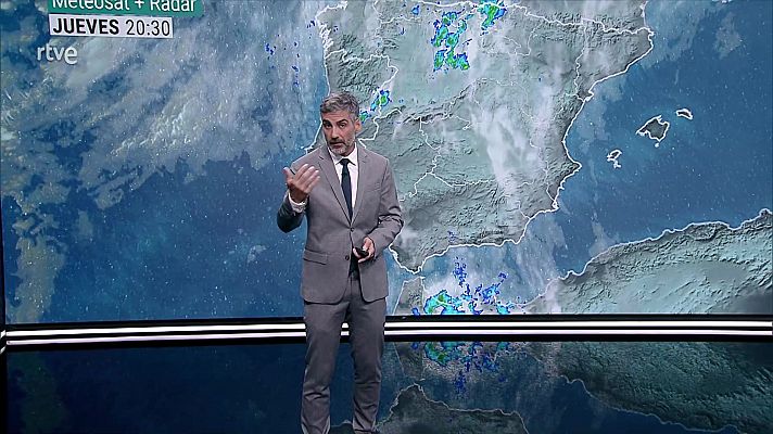 Probables tormentas intensas en puntos del norte de Castilla y León, del Cantábrico y del alto Ebro