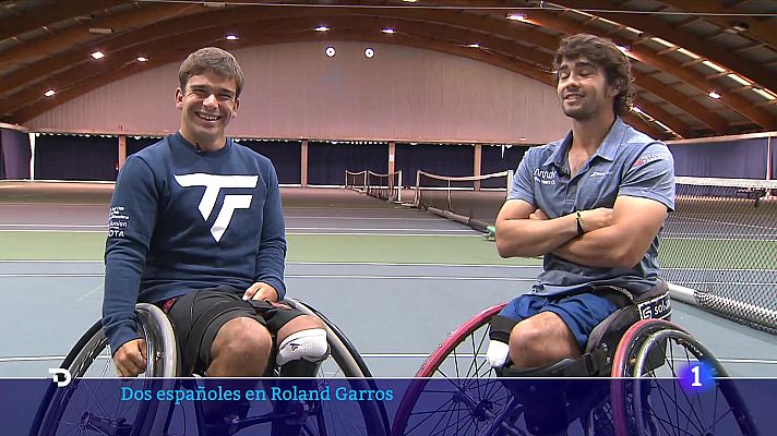 Telediario 2 - Dos españoles competirán en Roland Garros en tenis en silla