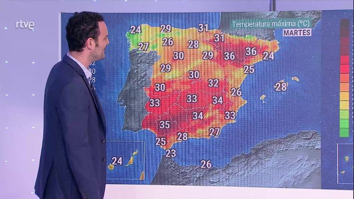 El tiempo - Intervalos de viento fuerte en el litoral de Galicia