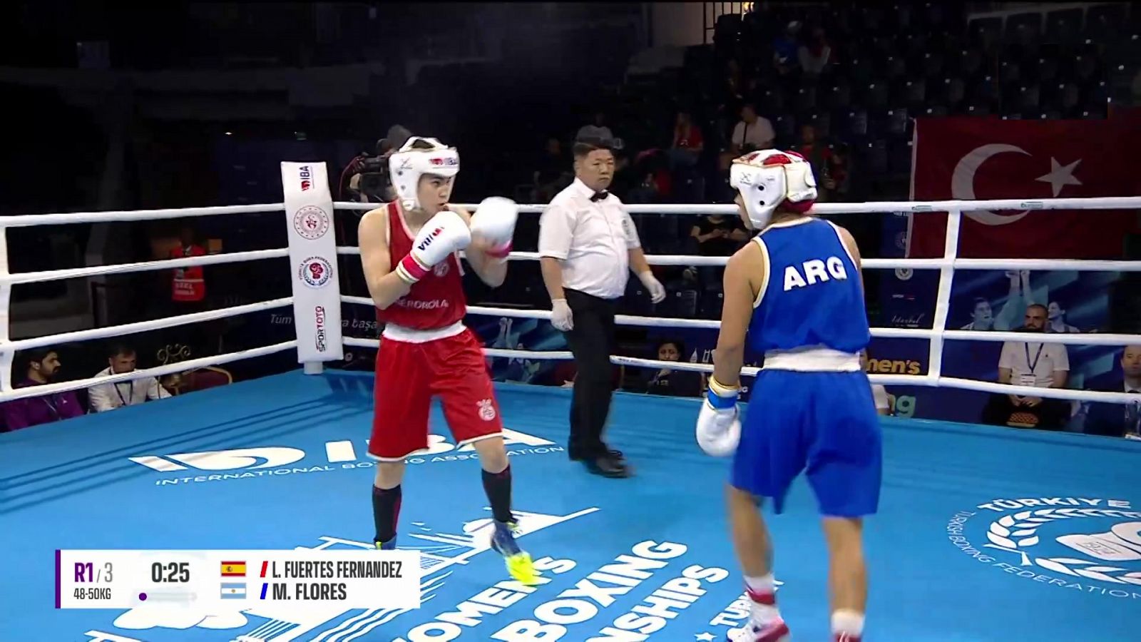 Boxeo - Campeonato del Mundo Femenino. 1/4 Final - 50kg Laura Fuertes - RTVE Play