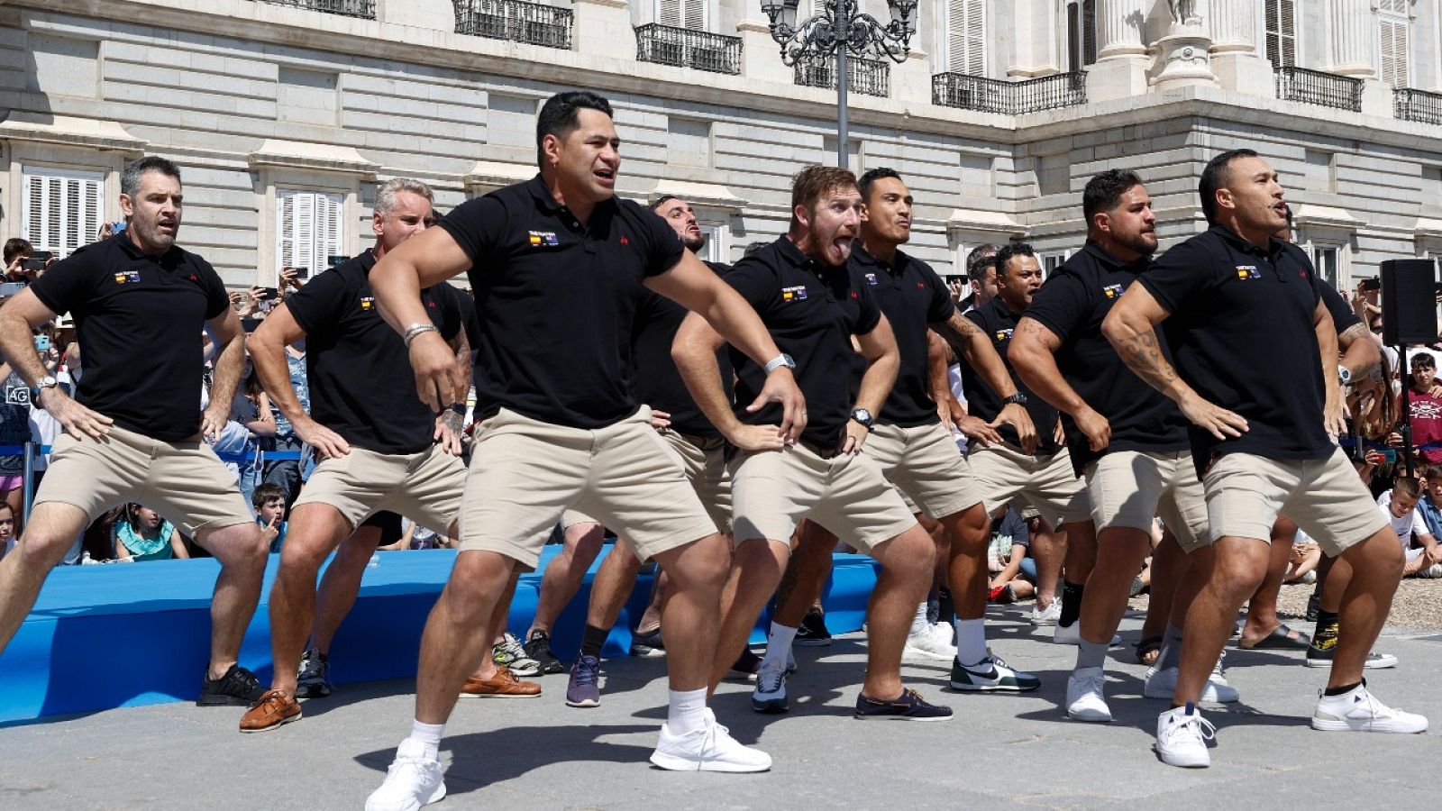 Los Classic All Blacks conquistan Madrid con su 'haka'