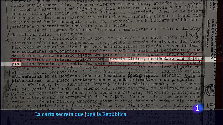 La carta secreta que jugà la República