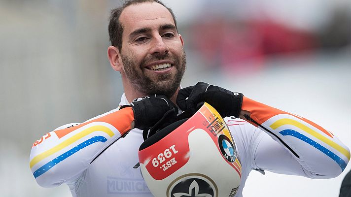 Telediario 2 - Ander Mirambell, pionero del skeleton en España, se retira