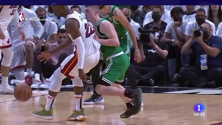 Telediario Matinal - Butler lidera a los Heat para conseguir su primera victoria ante los Boston Celtics