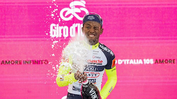 Telediario Matinal - El corcho del champán pone en riesgo la continuidad de Girmay en el Giro