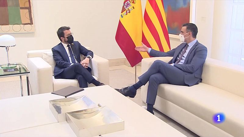 La reunió entre Sánchez i Aragonès, encallada