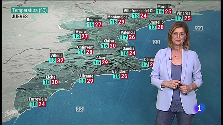 El Tiempo en la Comunitat Valenciana - 18/05/22