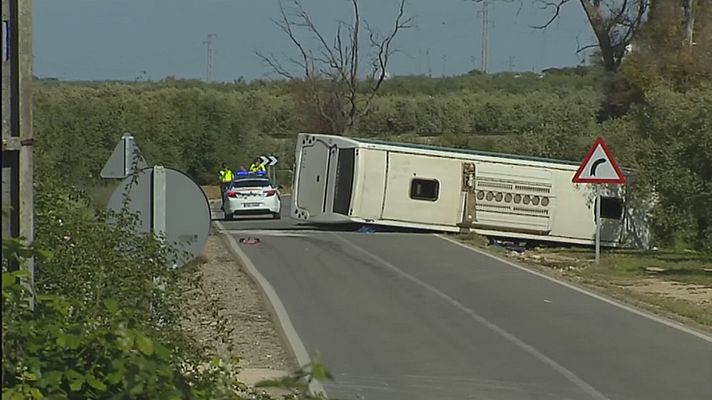 Noticias Andalucía - Accidente de autobús en Pedrera