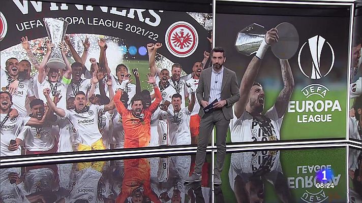 Telediario Matinal - El Eintracht de Fráncfort gana la Europa League en los penaltis