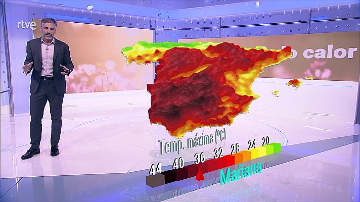 El tiempo - Temperaturas mínimas en ascenso en buena parte del interior peninsular