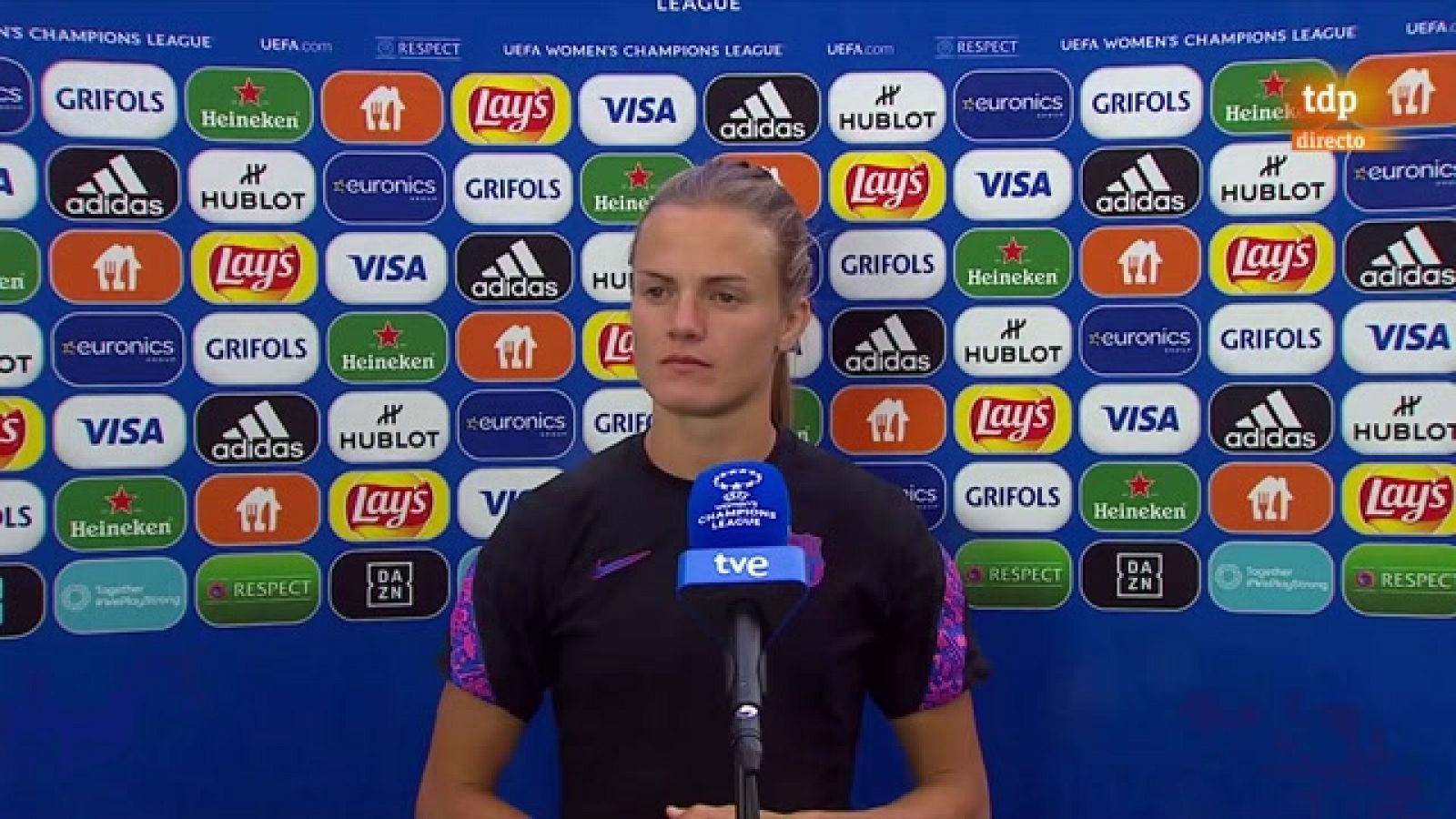 Irene Paredes, a TVE: "Tienen jugadoras muy potentes, no solo Ada Hegerberg"