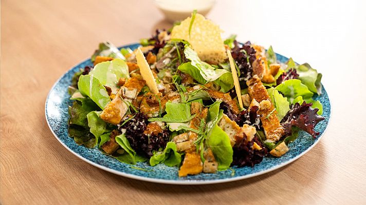 Receta de ensalada César a lo Torres