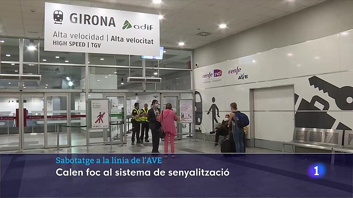 L'Informatiu - Retards de 45 minuts a l'AVE entre Barcelona i Figueres
