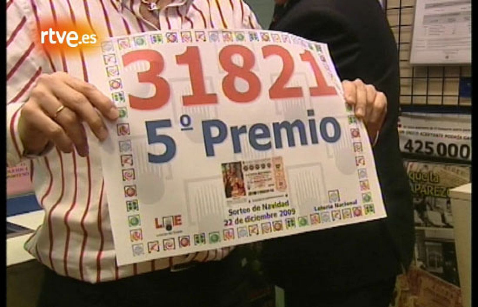 Quinto premio del Sorteo de Navidad, 31.821 | RTVE.es | Ver