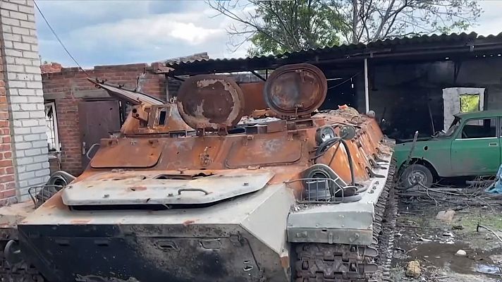 Telediario 1 - Zelenski vaticina una enorme presión bélica de las tropas rusas