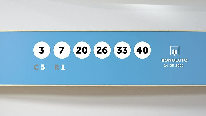 SELAE - Sorteo de la Lotería Bonoloto y Euromillones del 24/05/2022