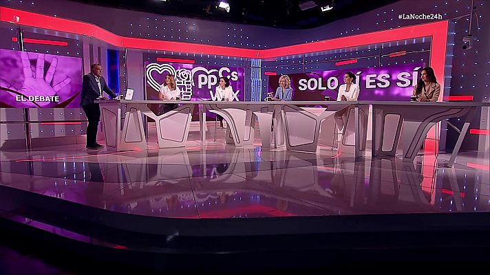 La noche en 24h - Debate  sobre la ley del "solo sí es sí"