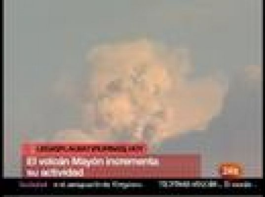  - El volcán Mayón en Filipinas