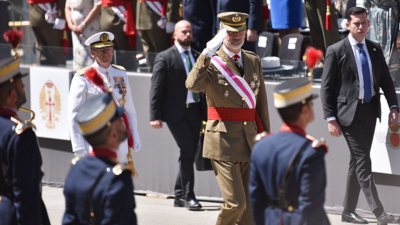 Los reyes presiden en Huesca el Día de las Fuerzas Armadas
