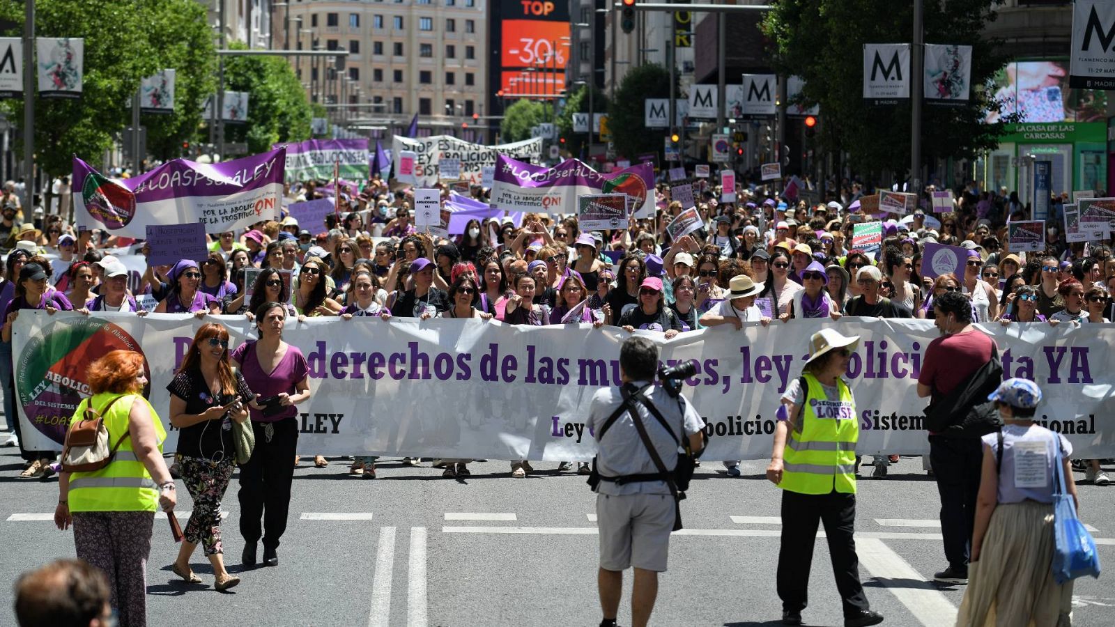 Una marcha feminista en Madrid reclama una ley para la abolición de la prostitución