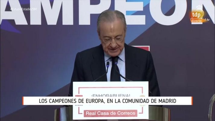 Fútbol - Florentino Pérez: "Estos jugadores se han dejado el alma"