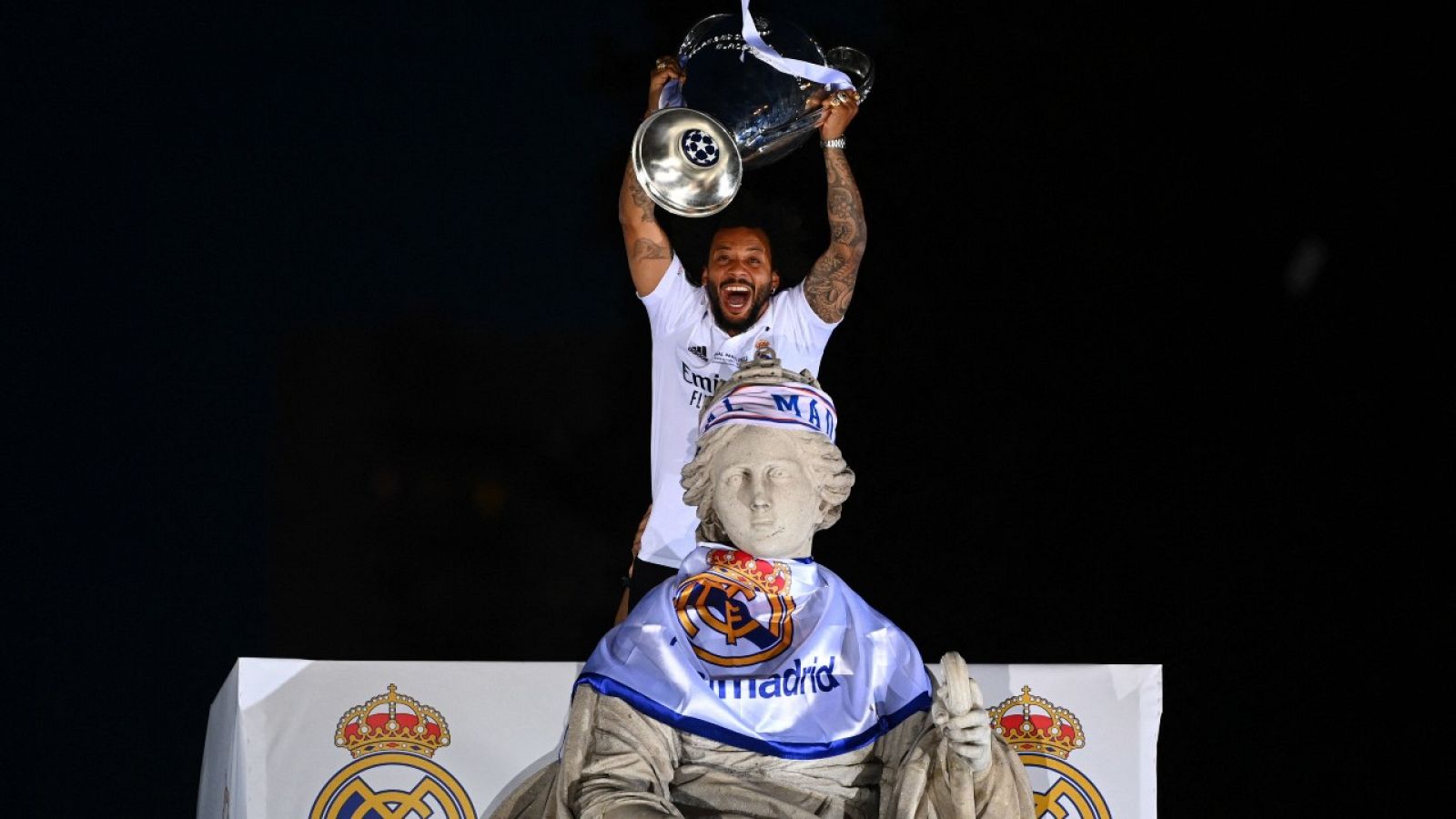 Marcelo, protagonista en la celebración de la Decimocuarta