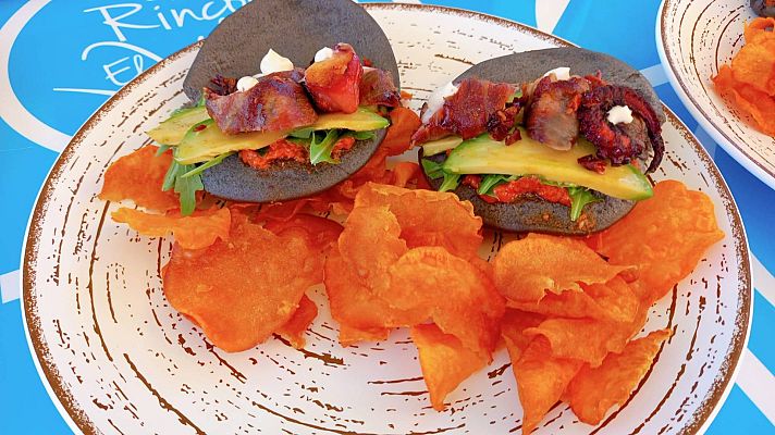 España Directo - Receta de bao de pulpo y romanescu