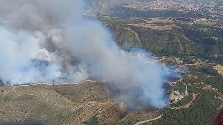 Incendio en Granada