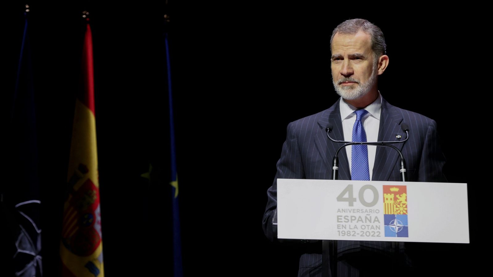 Felipe VI preside el acto de los 40 años de España en la OTAN