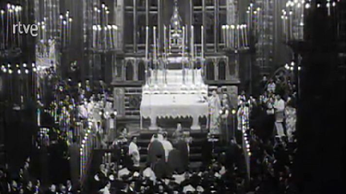 Archivo TVE - Archivo - Inauguración del 35 Congreso Eucarístico Internacional, Barcelona 1952