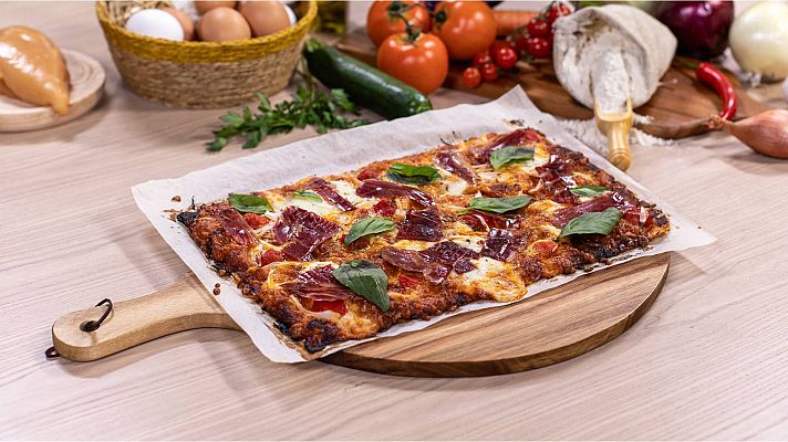 Receta de pizza saludable