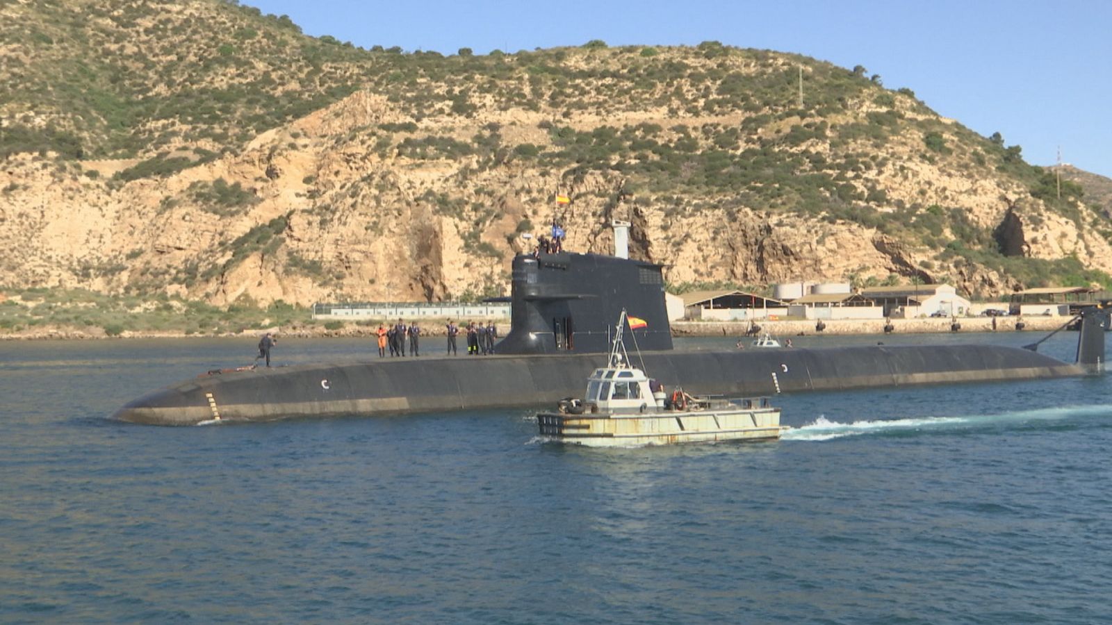El submarino S-81 ya navega por aguas de Cartagena