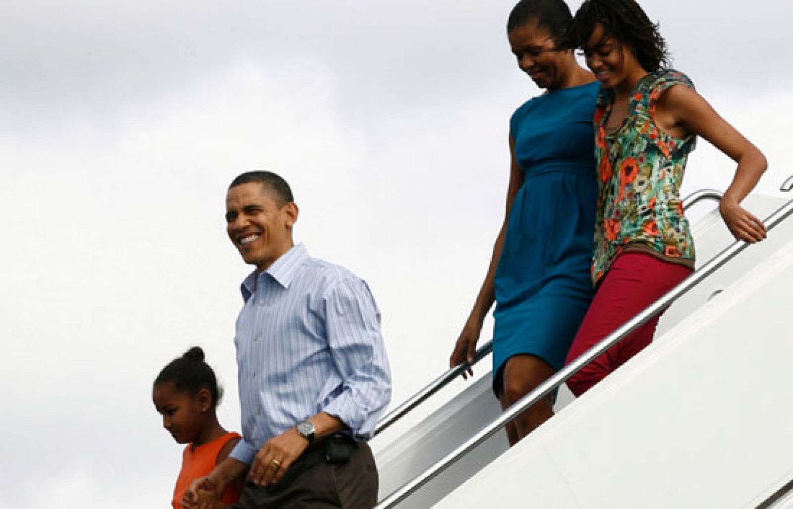 La familia Obama ya está en Hawai de vacaciones