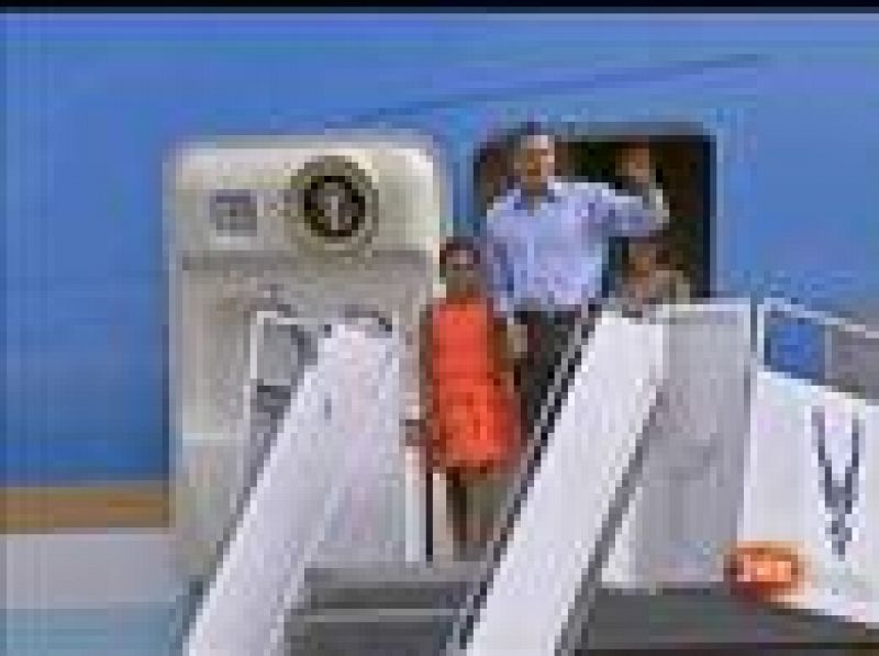 La familia Obama ya está en Hawai de vacaciones