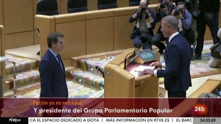 Feijóo reúne al GPP en el Senado