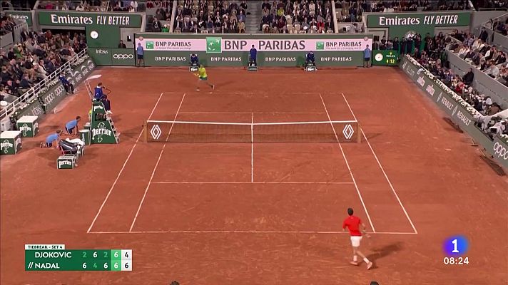 Rafa Nadal doblega a Djokovic y volverá a jugar las semifinales de Roland Garros