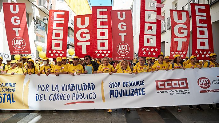 Los trabajadadores de Correos, en huelga durante tres días