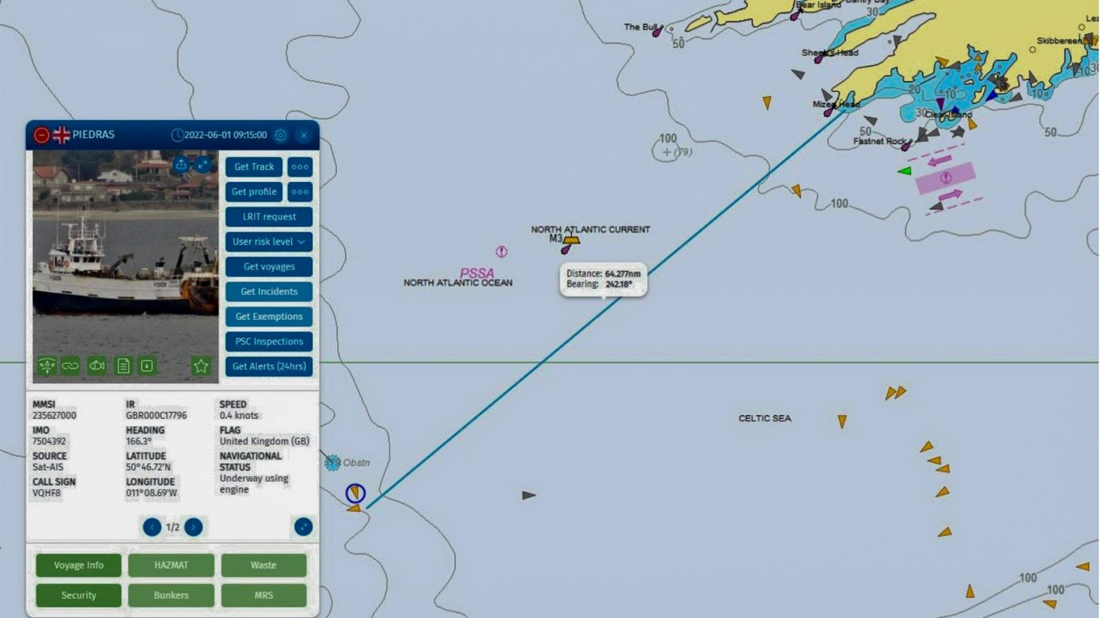 Se hunde el pesquero gallego que ha naufragado en las costa de Irlanda      