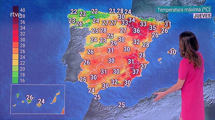 El tiempo - Una borrasca situada al oeste de Portugal afectará a gran parte del tercio noroeste peninsular, con cielos nubosos, chubascos y tormentas ocasionales en general