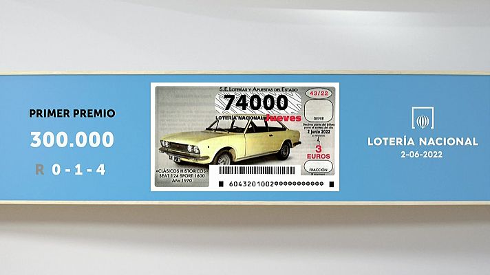 SELAE - Sorteo de la Lotería Nacional del 02/06/2022