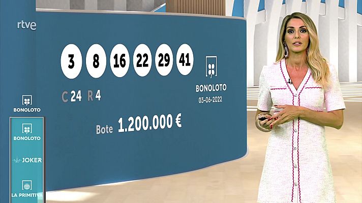 Sorteo de la Bonoloto y Euromillones del 03/06/22