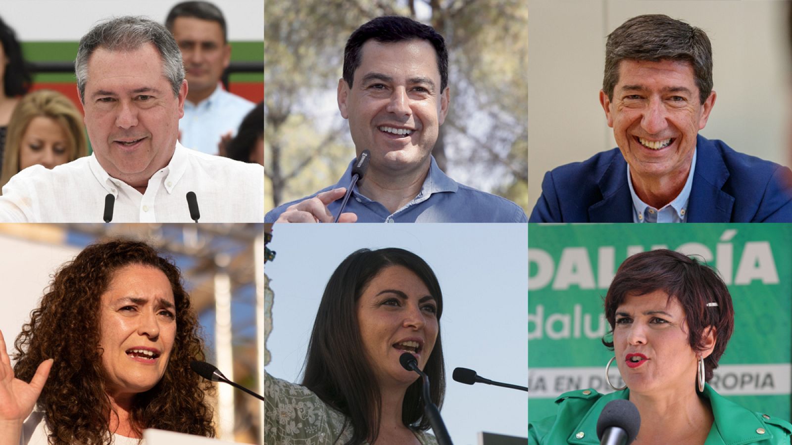 RTVE.es ofrece este lunes el primer debate a seis de las elecciones andaluzas del 19J