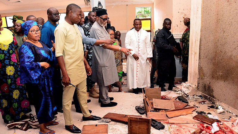 Decenas de muertos en un ataque contra una iglesia en el suroeste de Nigeria - Ver ahora