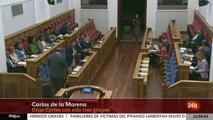 El arco parlamentario de la las Cortes de Castilla-La Mancha
