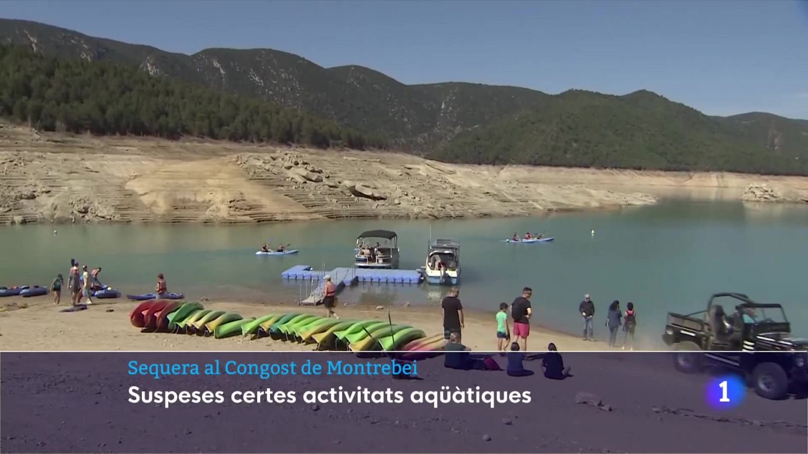 Suspenen certes activitats aqüàtiques per la manca d'aigua