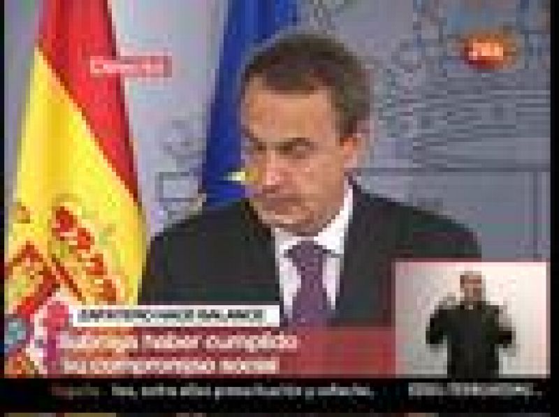 Zapatero asegura que en 2010 se pasará de la "recesión a la recuperación"
